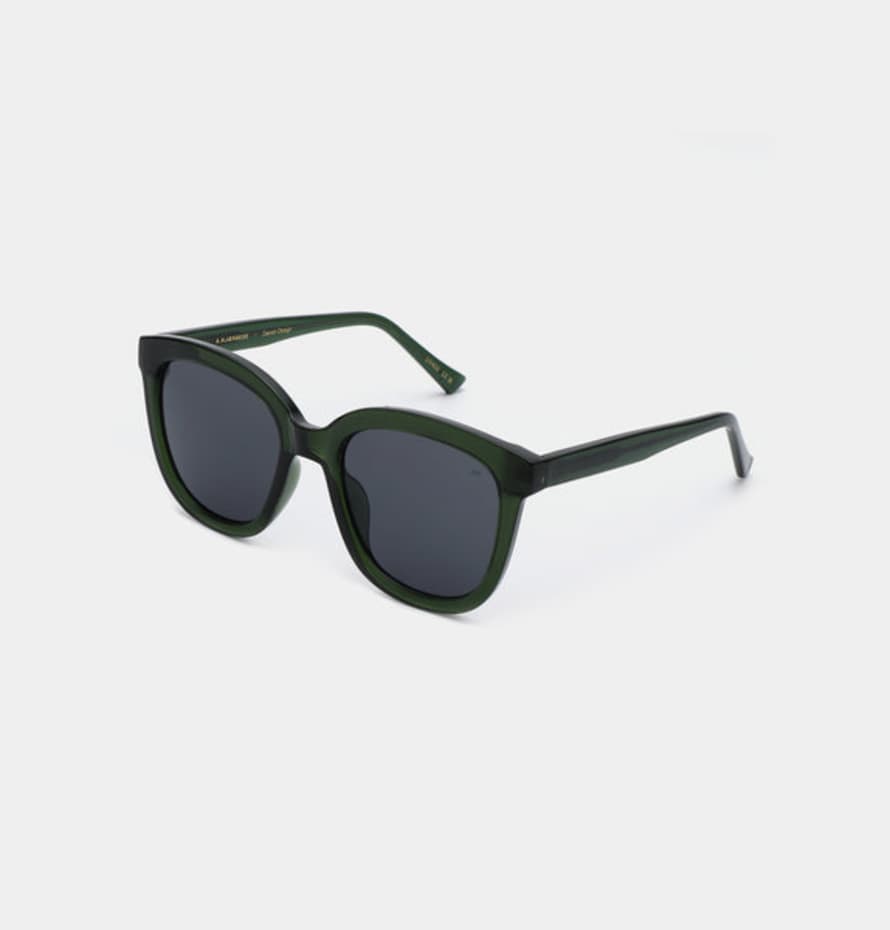 A.Kjaerbede  Billy Sunglasses - Dark Green Transparent