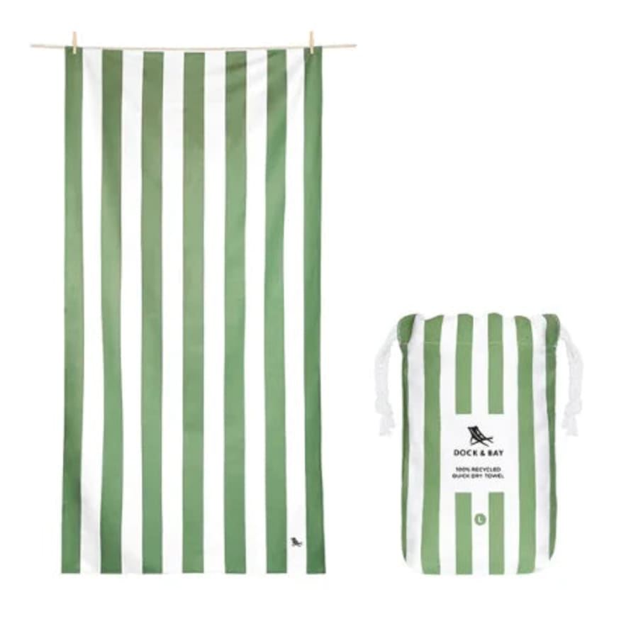 Dock & Bay UK Quick Dry Towels X Large (200x90cm) / Cayman Olive