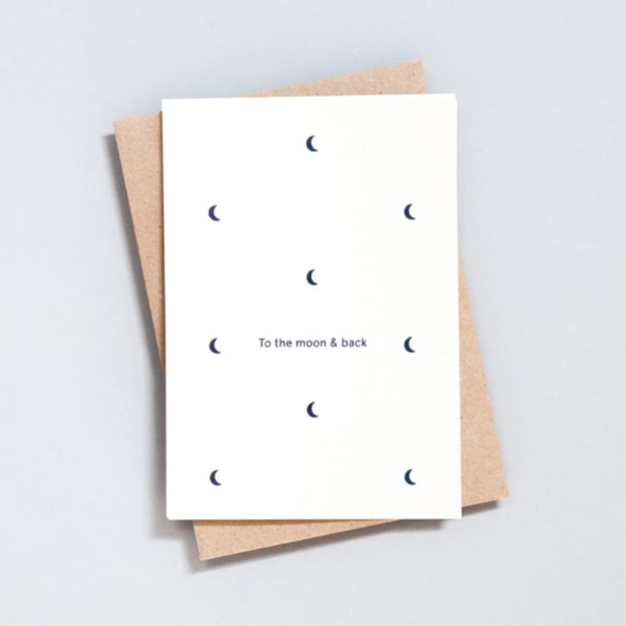 Ola To The Moon And Back Card