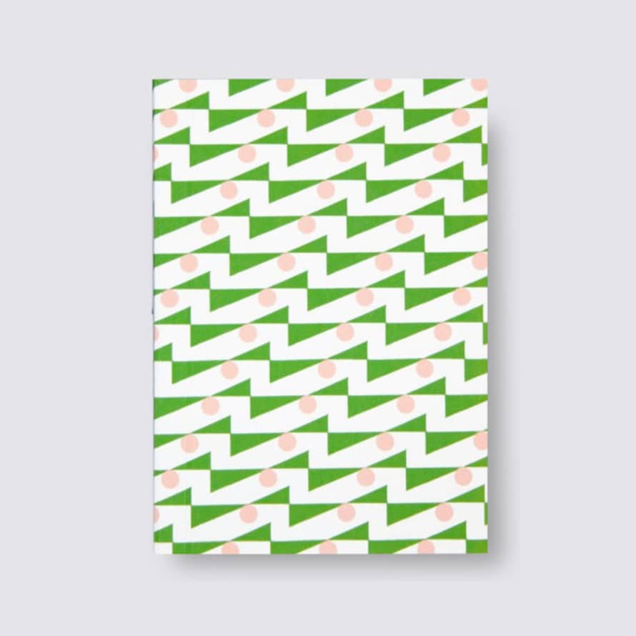 Ola Layflat Weekly Pocket Planner - Enid Green / Pink