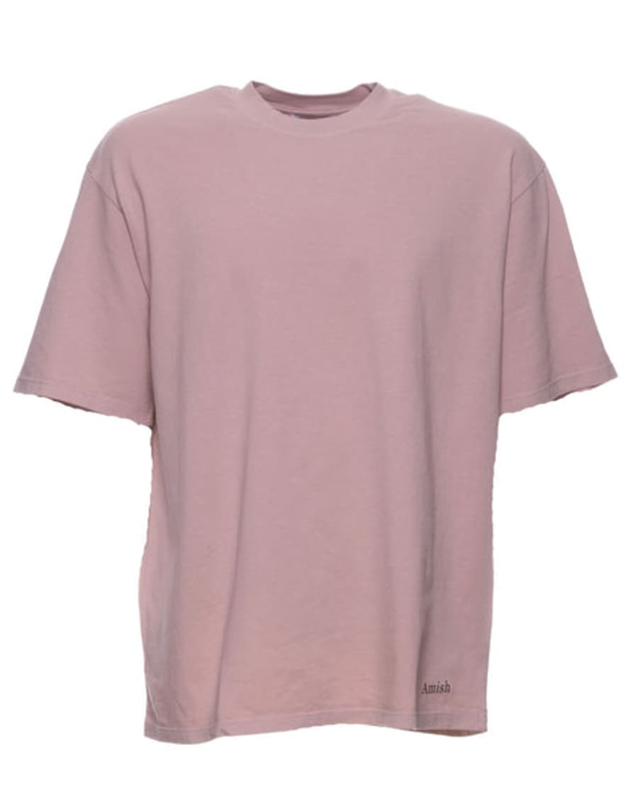Amish T-Shirt For Man Amx035cg45xxxx Grey Pink