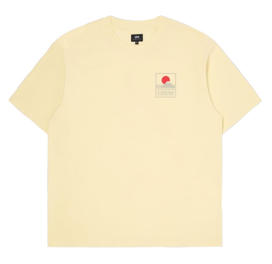 Edwin Mt Fuji Short-Sleeved T-Shirt (Tender Yellow)