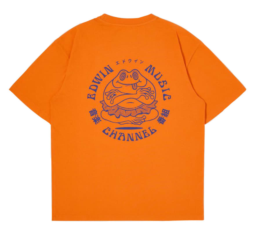 Edwin Music Channel Short-Sleeved T-Shirt (Orange Tiger)
