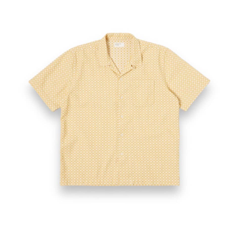 Universal Works Road Shirt 30655 Tile 3 Cotton Yellow