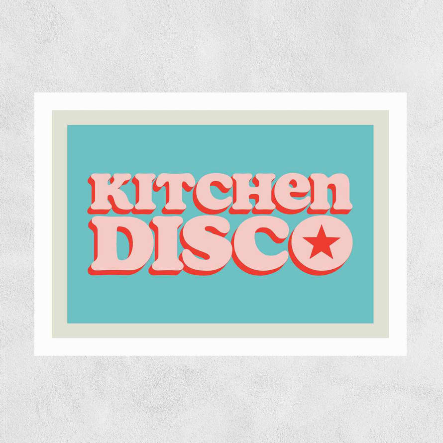 East End Prints  Kitchen Disco A3 Print