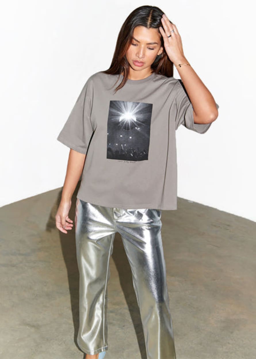 Never Fully Dressed Grey Disco T-shirt