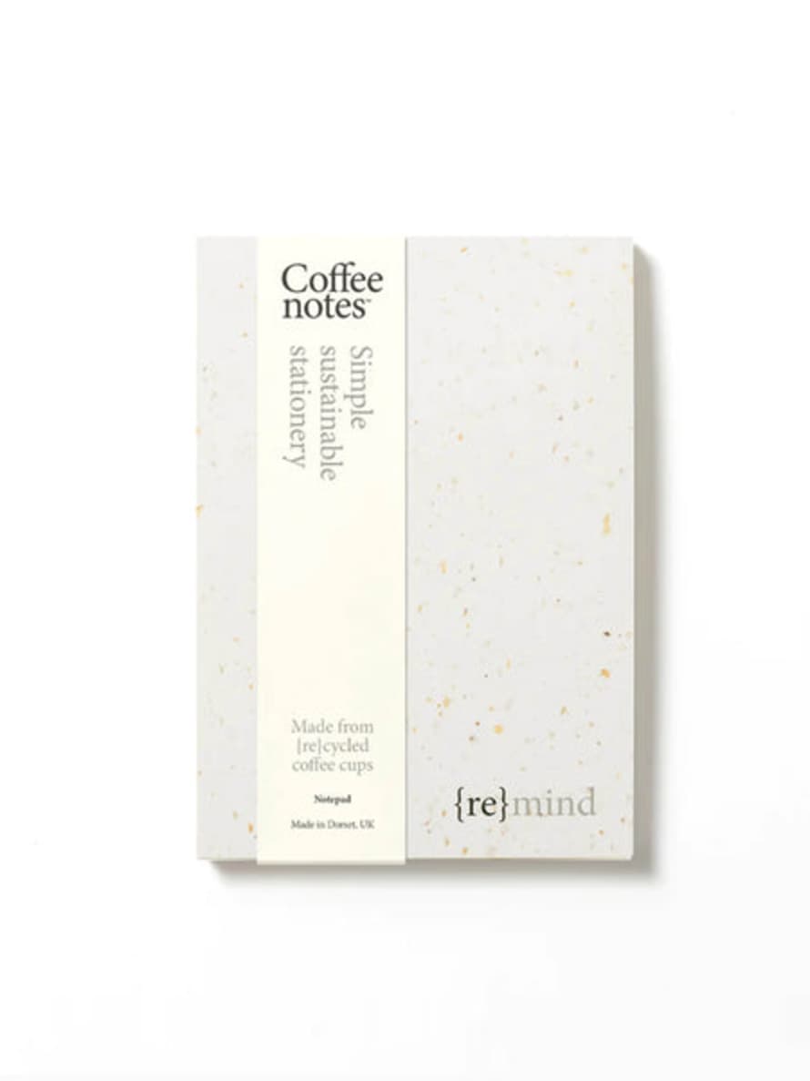 Coffee Notes A5 Recycled Coffee Cup Organiser Notepad - Cafe Collection - 3 Colours Available