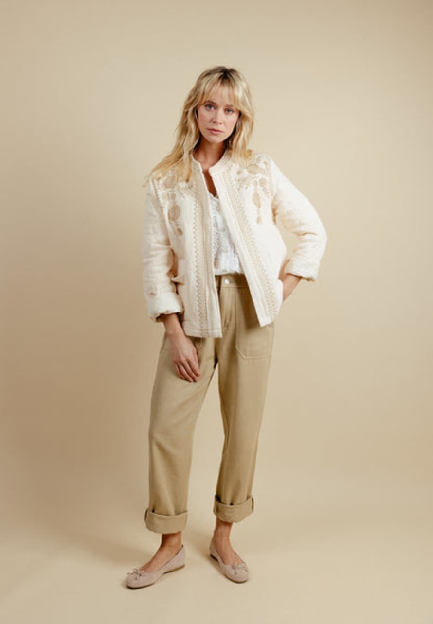 Emilie Karston Otto Trousers In Beige