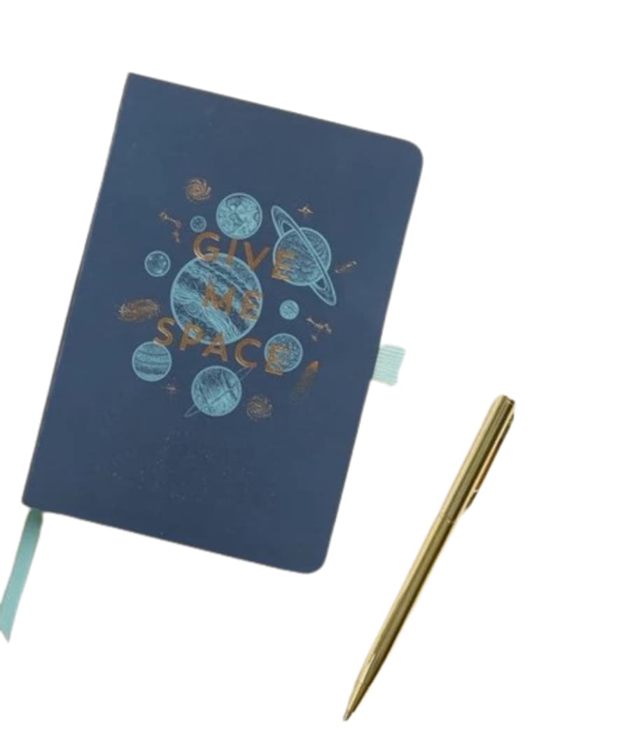 Designwork Ink Notebook with Pen - Give Me Space