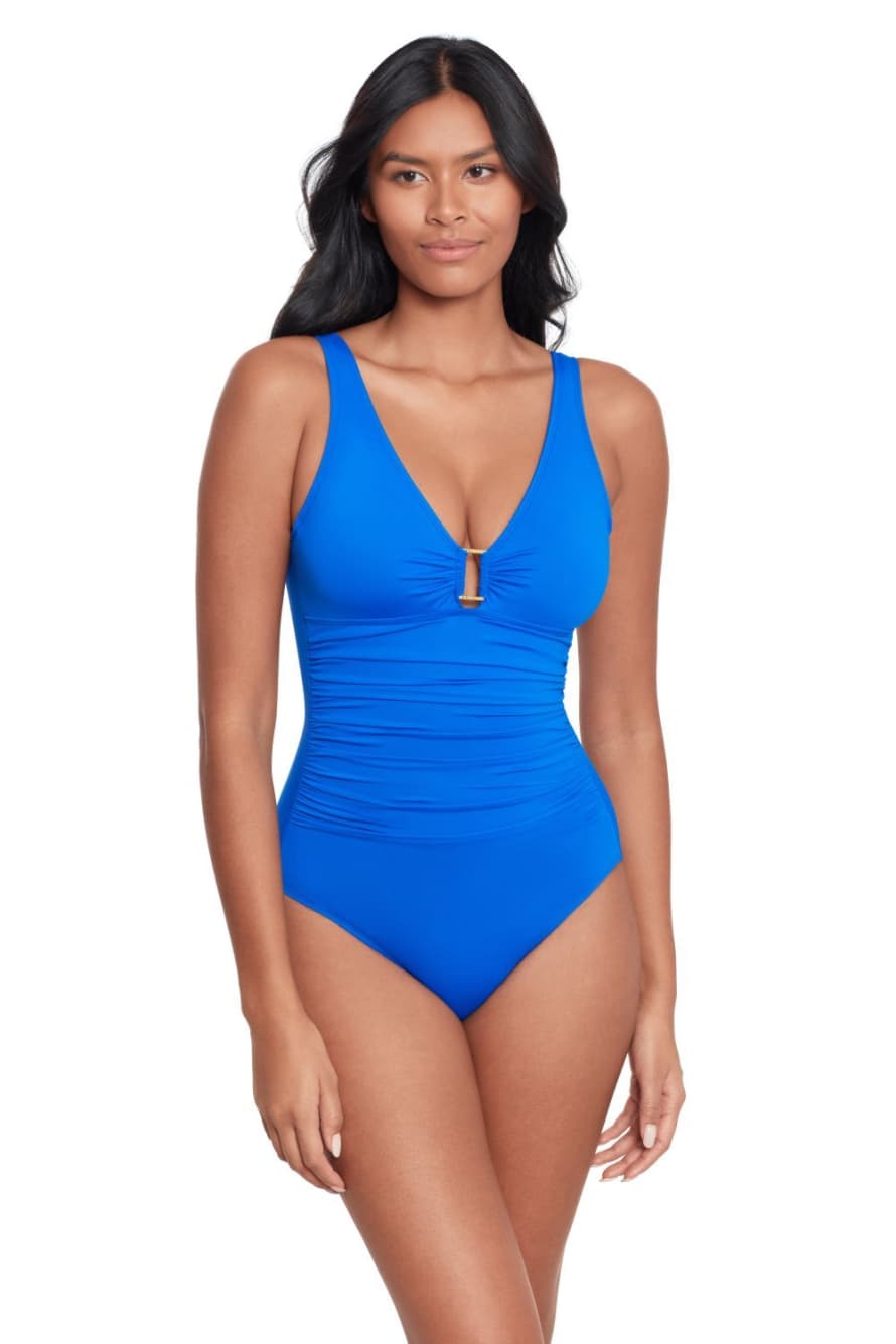 Ralph Lauren Ralph Lauren Beach Club Swimsuit In Royal Blue
