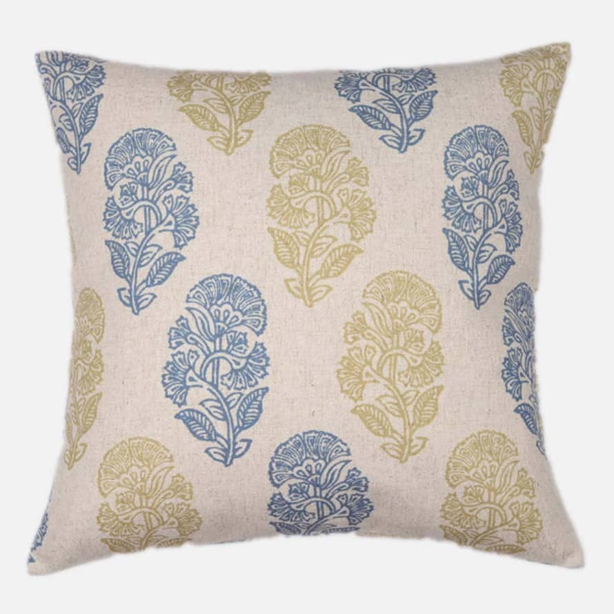 Biggie Best Blue And Lime Jodpur Cushion