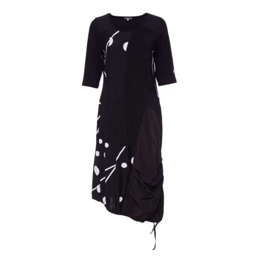 NAYA Spot Print Drawstring Dress