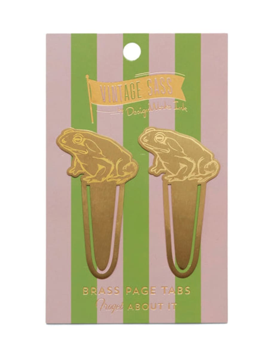 Paddywax Metal Sass Brass Page Tabs - Froget About It
