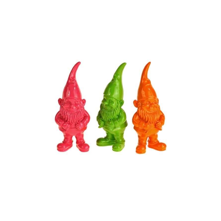 Werner Voss Small Colour Gnome Figure : Pink, Green or Orange