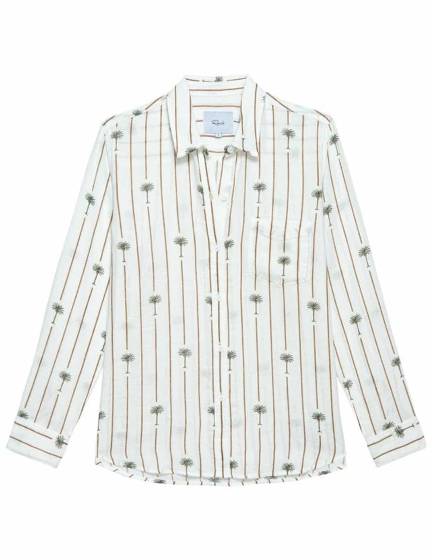 Rails Clothing Rails - Charli Shirt - Stripe Palms