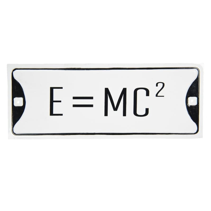 clayre & Eef Text Sign White Black Metal Wall 39x15 cm