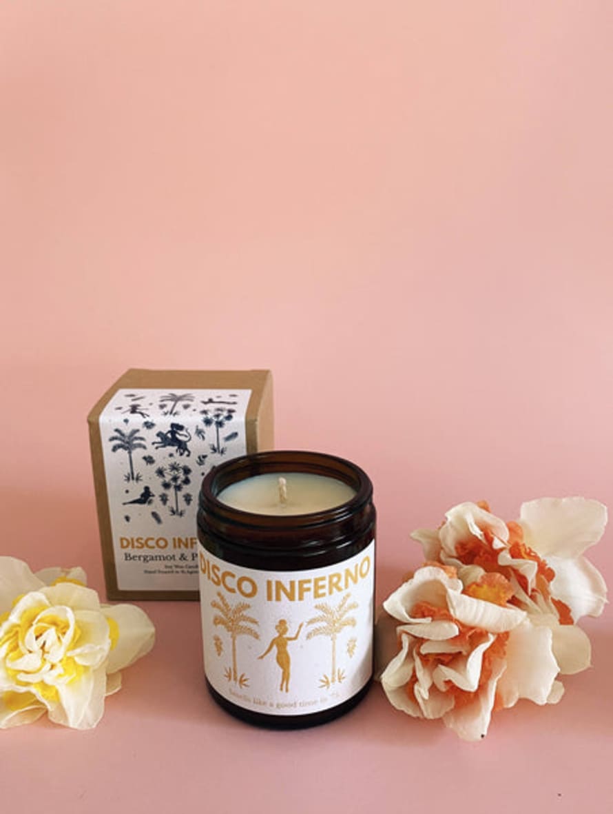 Les Boujies Disco Inferno - Midi Size Boxed Soy Wax Candle