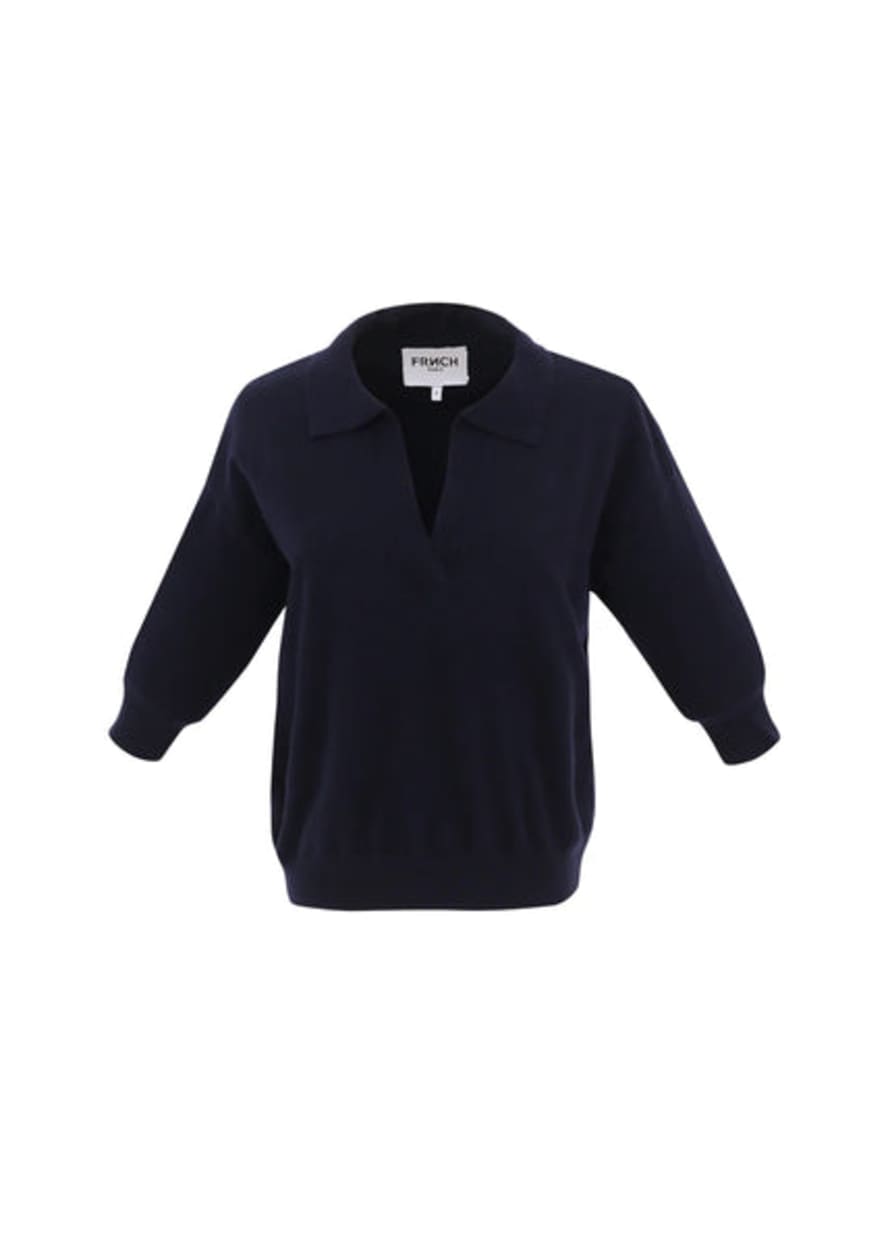 FRNCH - Plume Knitted Polo Navy