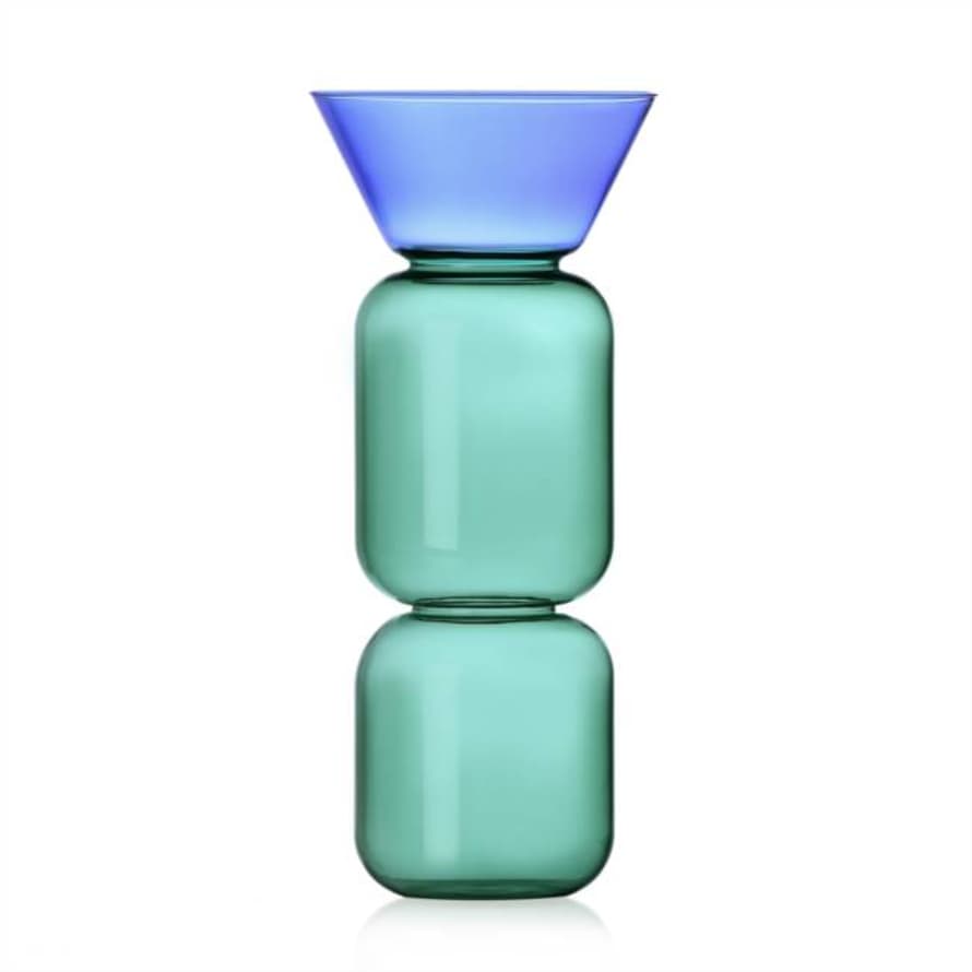 Ichendorf Milano GELEE' Vase petrol-light blue big