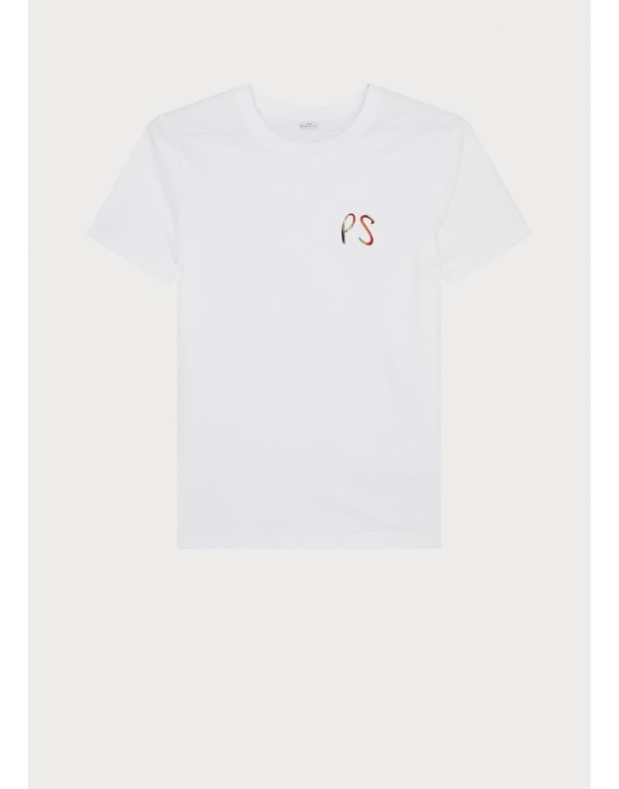 Paul Smith Paul Smith Ps Swirl Logo T-shirt Col: 01 White, Size: M