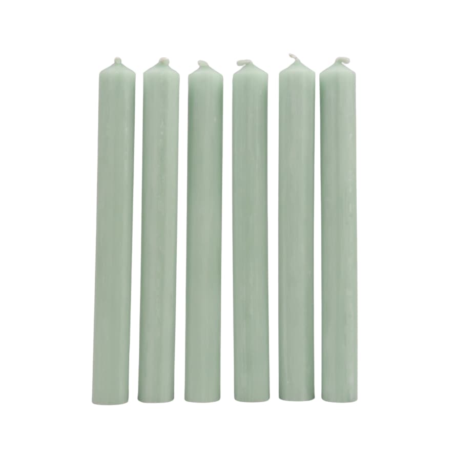 St Eval Candle Company Box of 6 Dinner Candles -  Atlantic Green