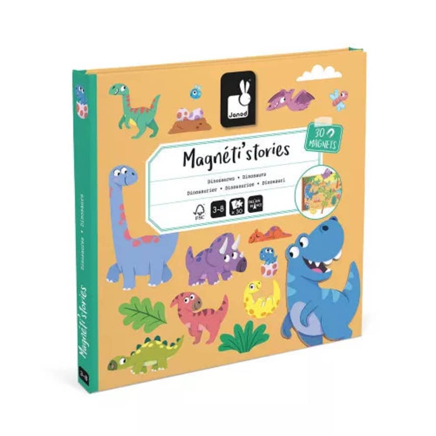 Janod : Magneti'stories Dinosaurs - Magnetic Toy