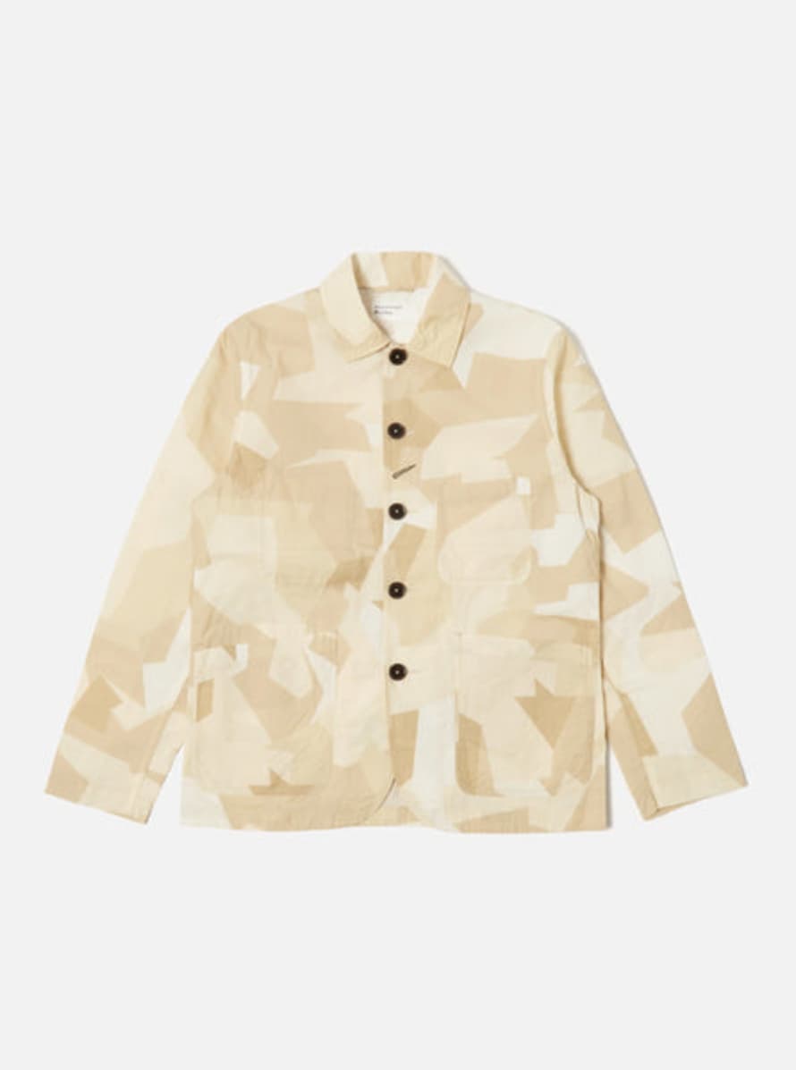 Universal Works 30104 Bakers C Jacket In Swedish Camo Sand