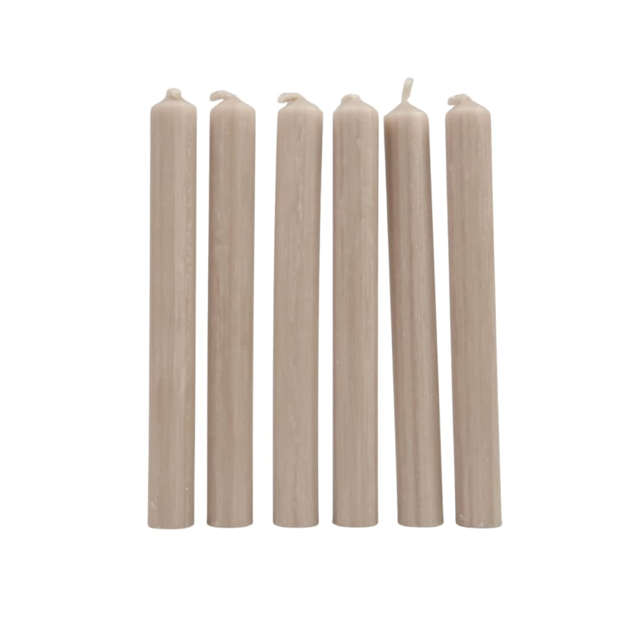 St Eval Candle Company Box of 6 Dinner Candles -  Mushroom
