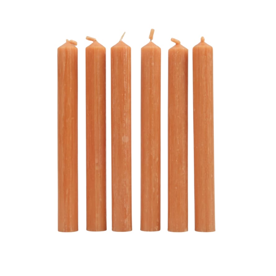 St Eval Candle Company Box of 6 Dinner Candles - Terracotta