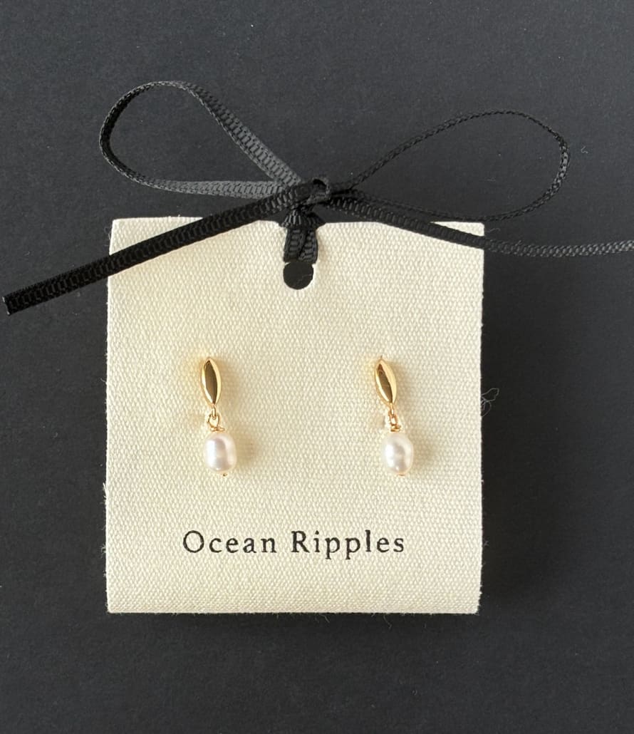 Ocean Ripples Single Pearl 2793 Earrings