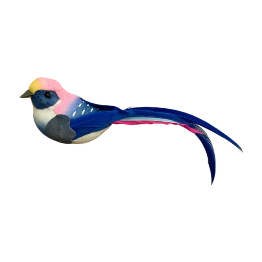 Petra Boase Artificial Bird Decoration Clip On Indigo