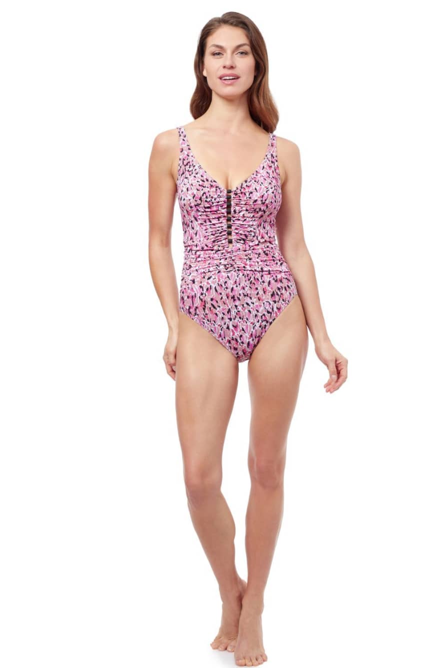 Gottex E24062037 Pretty Wild Swimsuit In Multi Pink