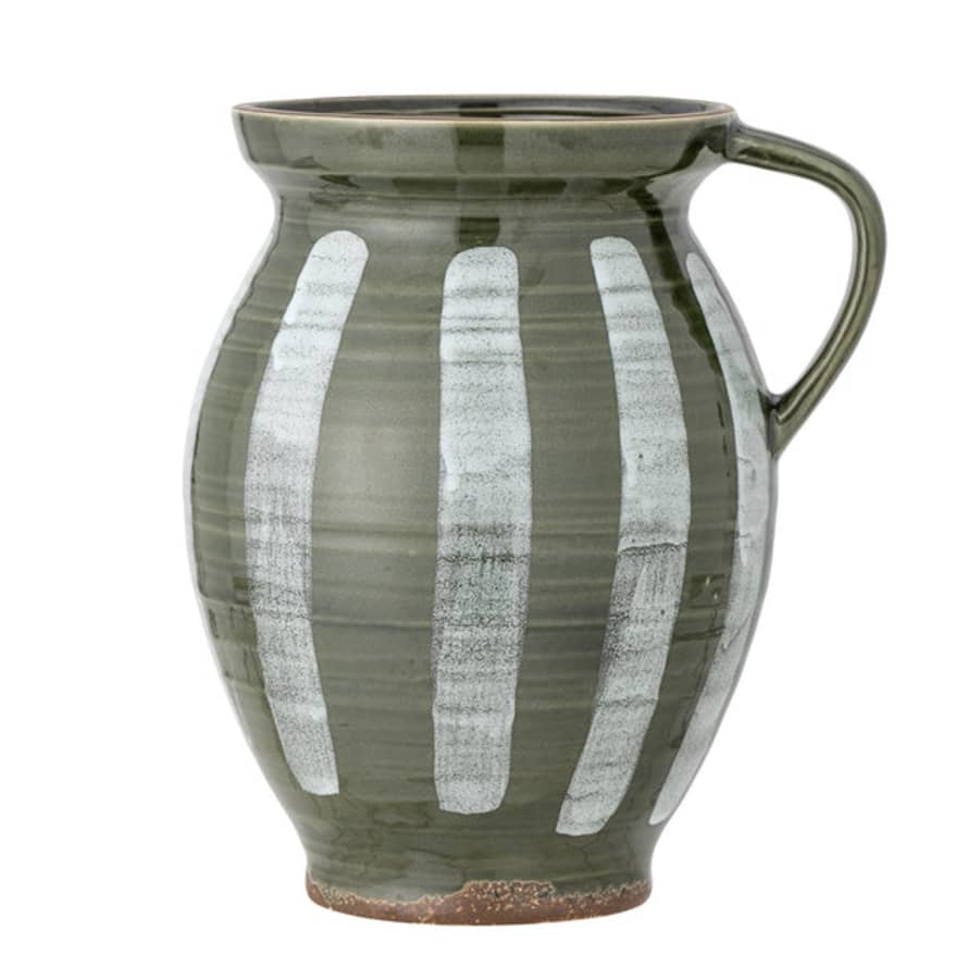 Bloomingville Frigg Vase - Green Stoneware
