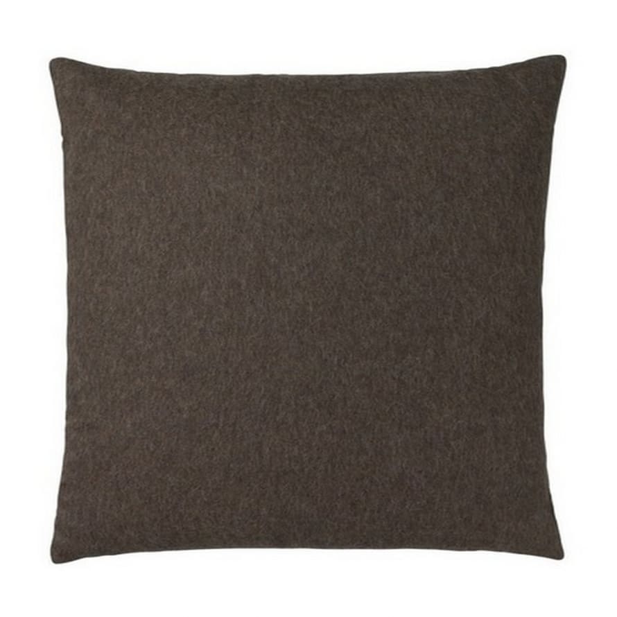 Elvang Denmark Classic Cushion Cover 50x50cm In Coffee In 50% Alpaca & 40% Sheep Wool