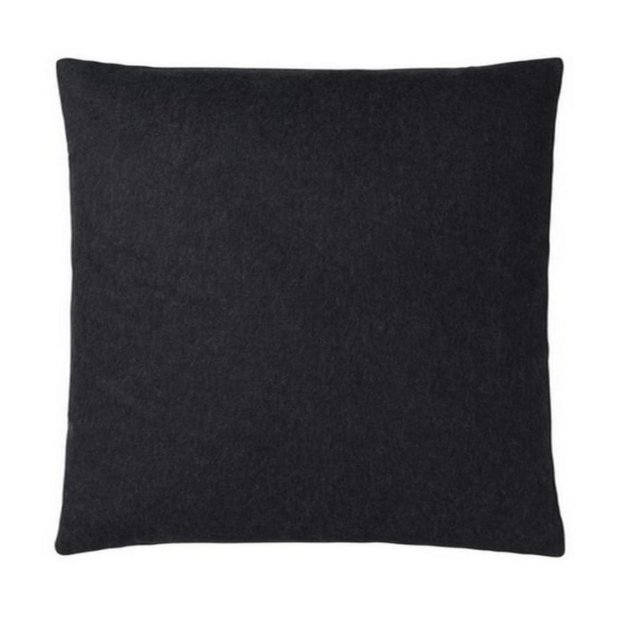Elvang Denmark Classic Cushion Cover 50x50cm In Dark Grey In 50% Alpaca & 40% Sheep Wool