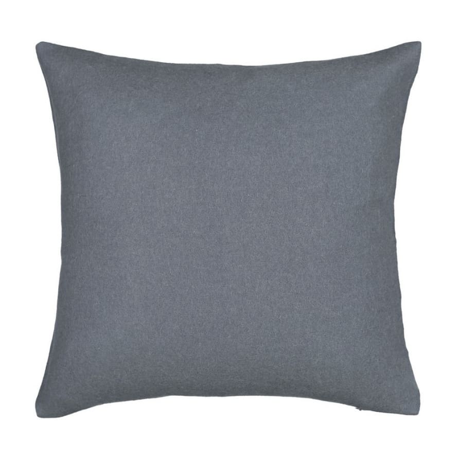 Elvang Denmark Classic Cushion Cover 50x50cm In Grey Blue In 50% Alpaca & 40% Sheep Wool
