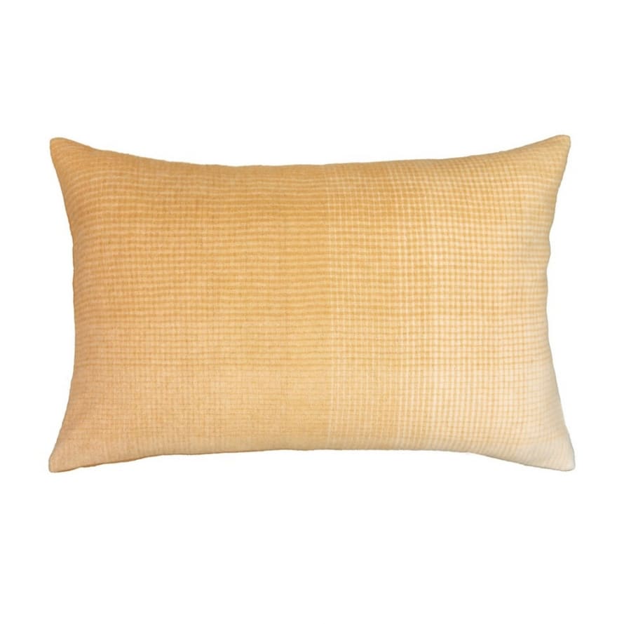 Elvang Denmark Horizon Cushion Cover 40x60cm In Yellow Ocher In 50% Alpaca & 40% Sheep Wool