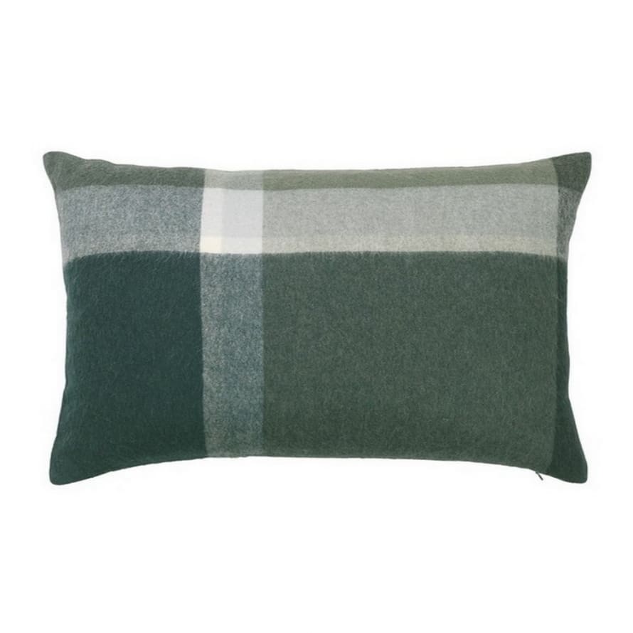 Elvang Denmark Manhattan Cushion Cover 40x60cm In Evergreen/Botanic Green In 50% Alpaca & 40% Sheep Wool