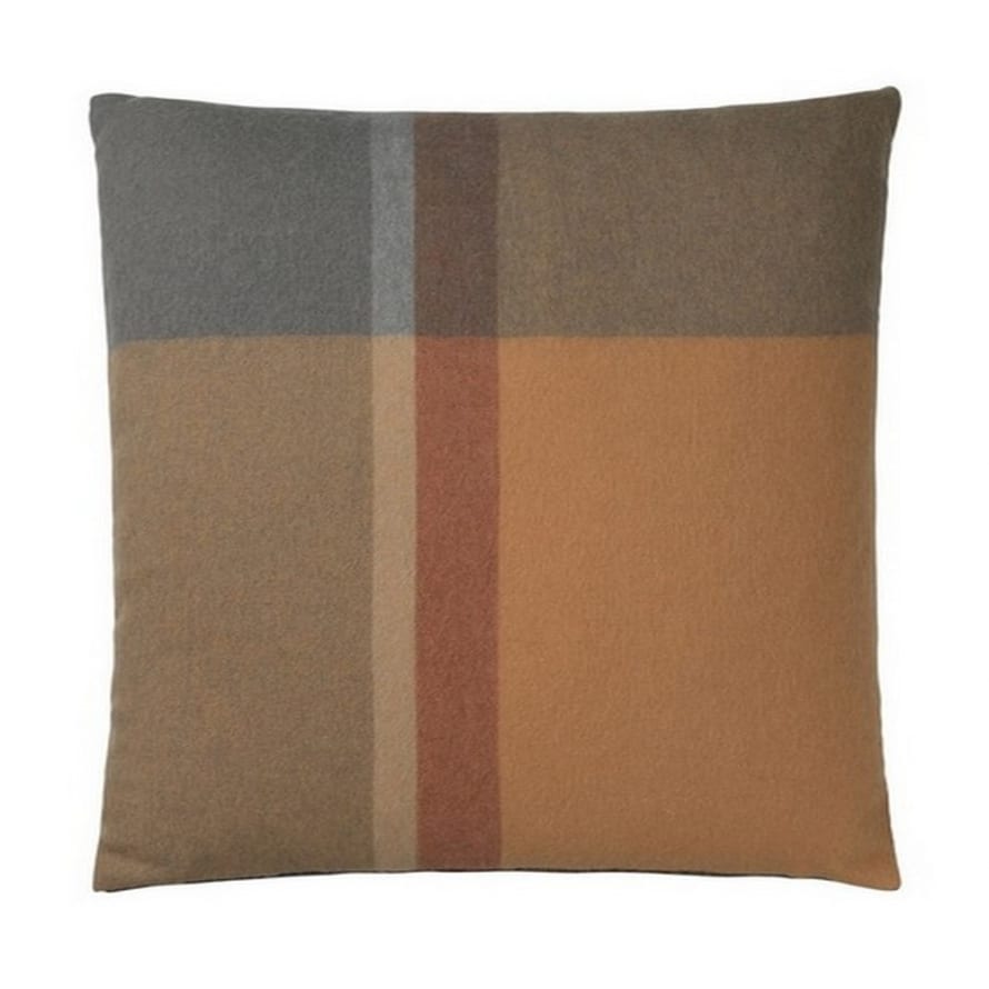 Elvang Denmark Manhattan Cushion Cover 50x50cm In Terracotta/Red Magma In 50% Alpaca & 40% Sheep Wool