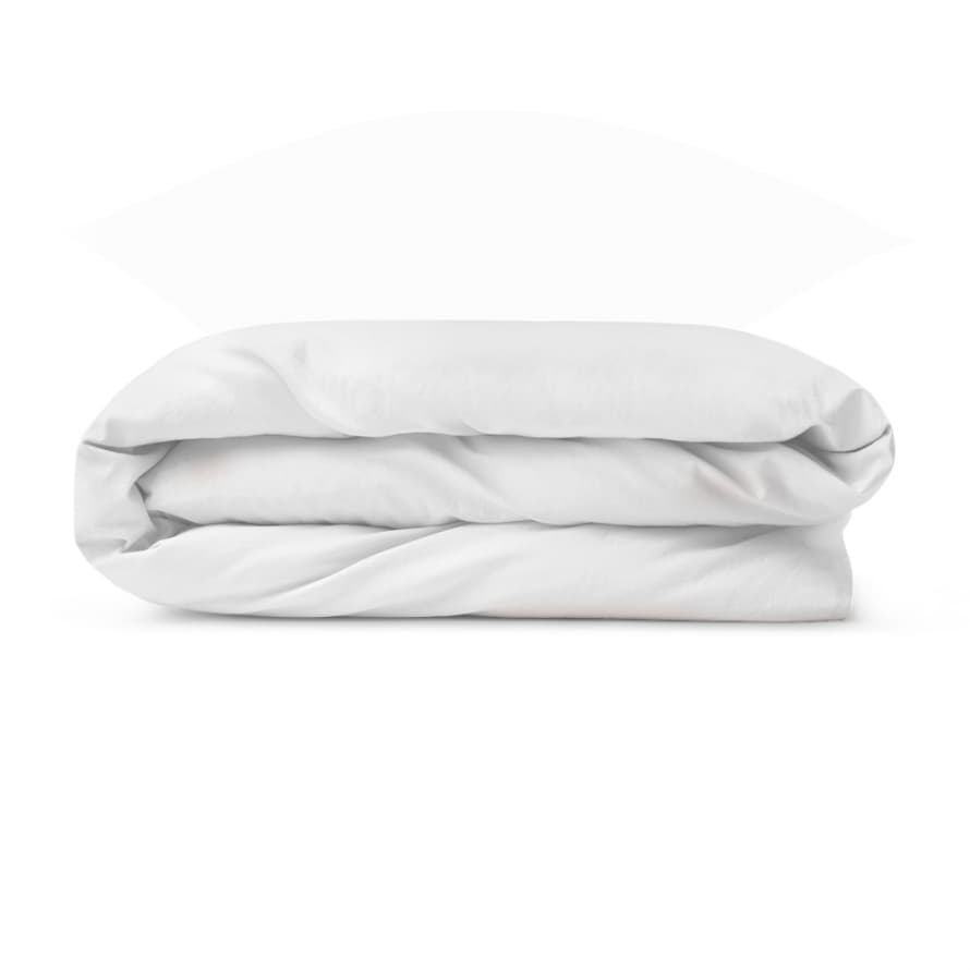 Elvang Denmark Star Duvet Cover 220x220cm In White In 70% Organic Cotton & 30% Linen