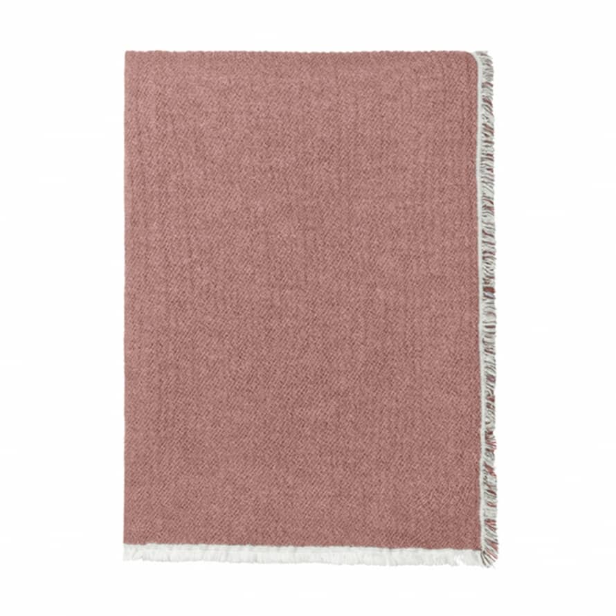 Elvang Denmark Thyme Throw In Rusty Red In 100% Organic Cotton 130x180cm