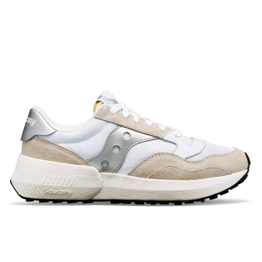 Saucony  White and Silver Womens Jazz NXT Sneakers