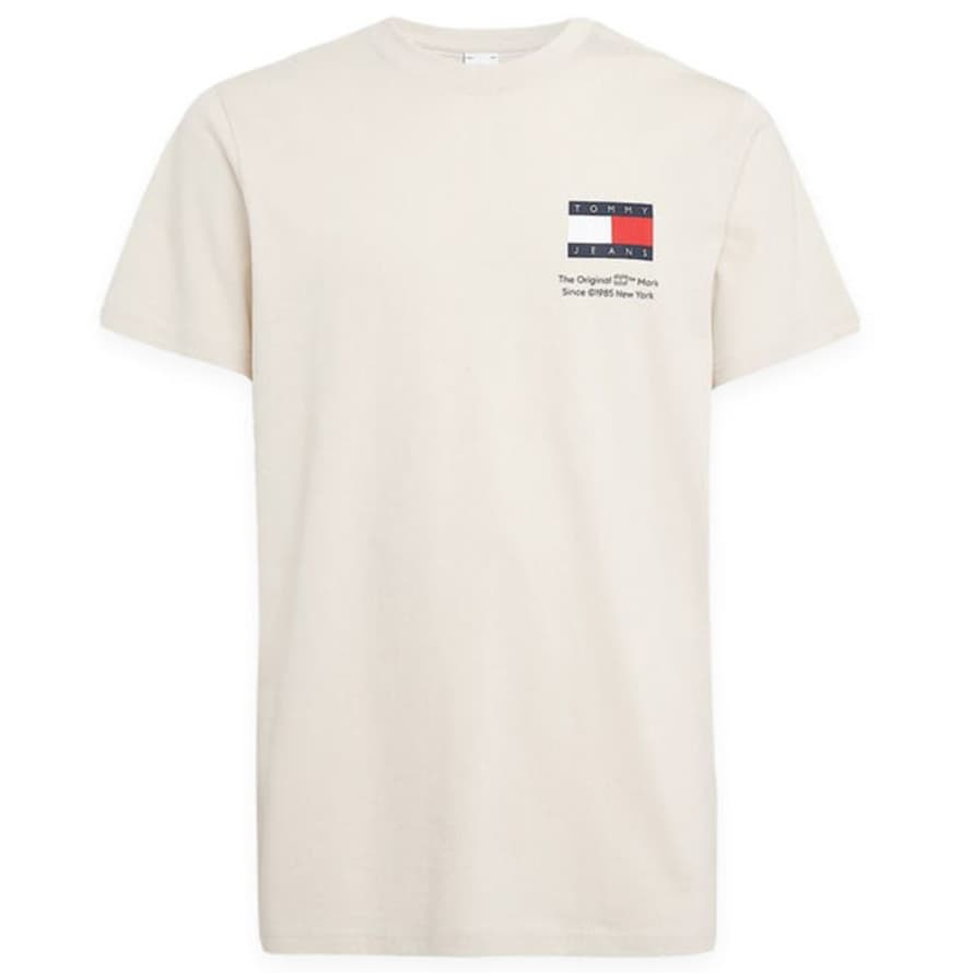 Tommy Hilfiger Tommy Jeans Slim Essential Flag T-shirt - Newsprint