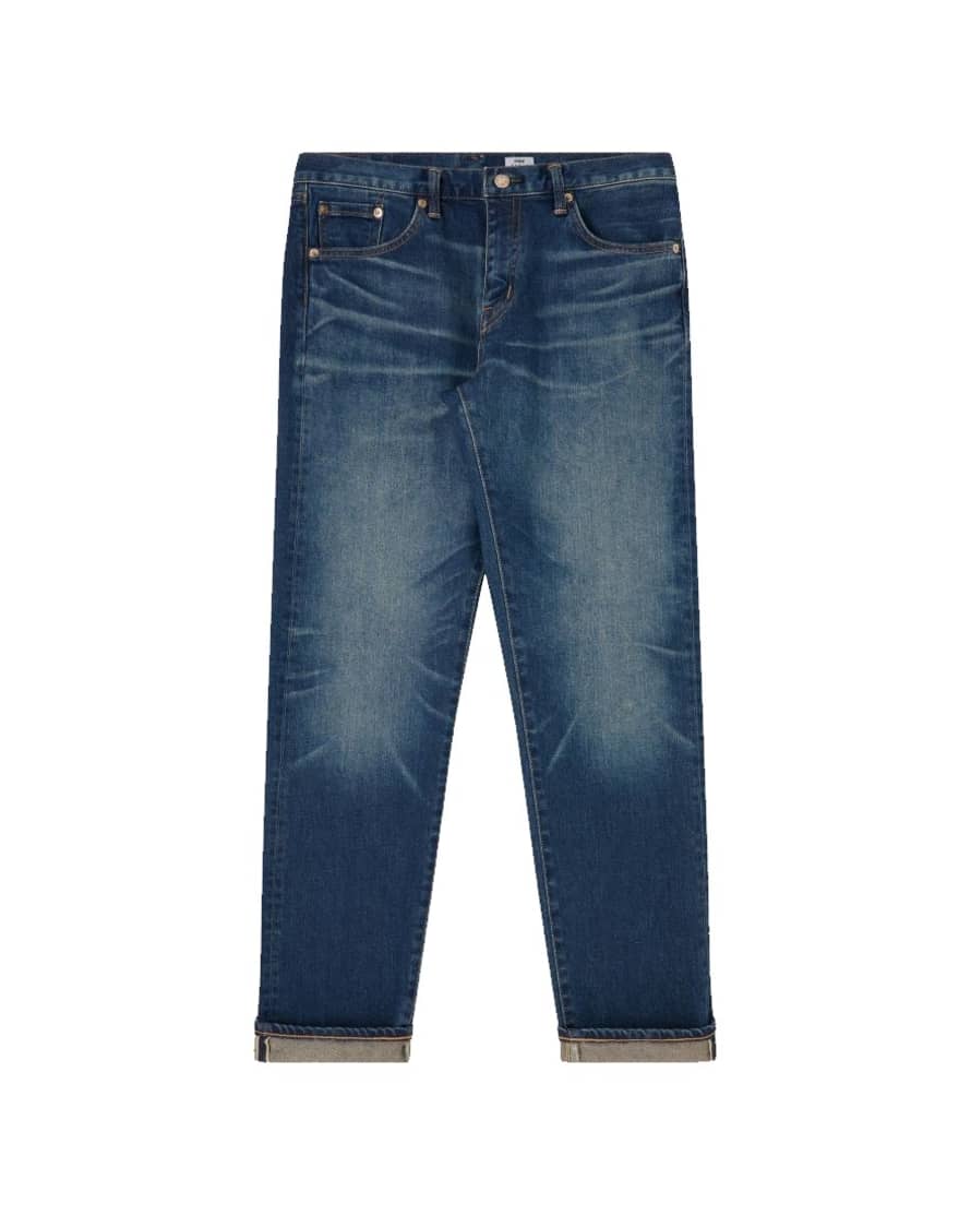 Edwin Edwin Regular Tapered Jeans Blue Mid Dark Used L32