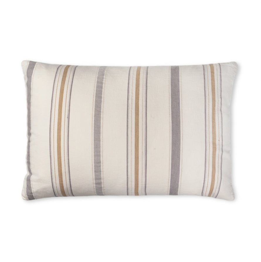 Elvang Denmark Bellis Cushion Cover 40x60cm In Ivory In 80% Organic Cotton & 20% Linen