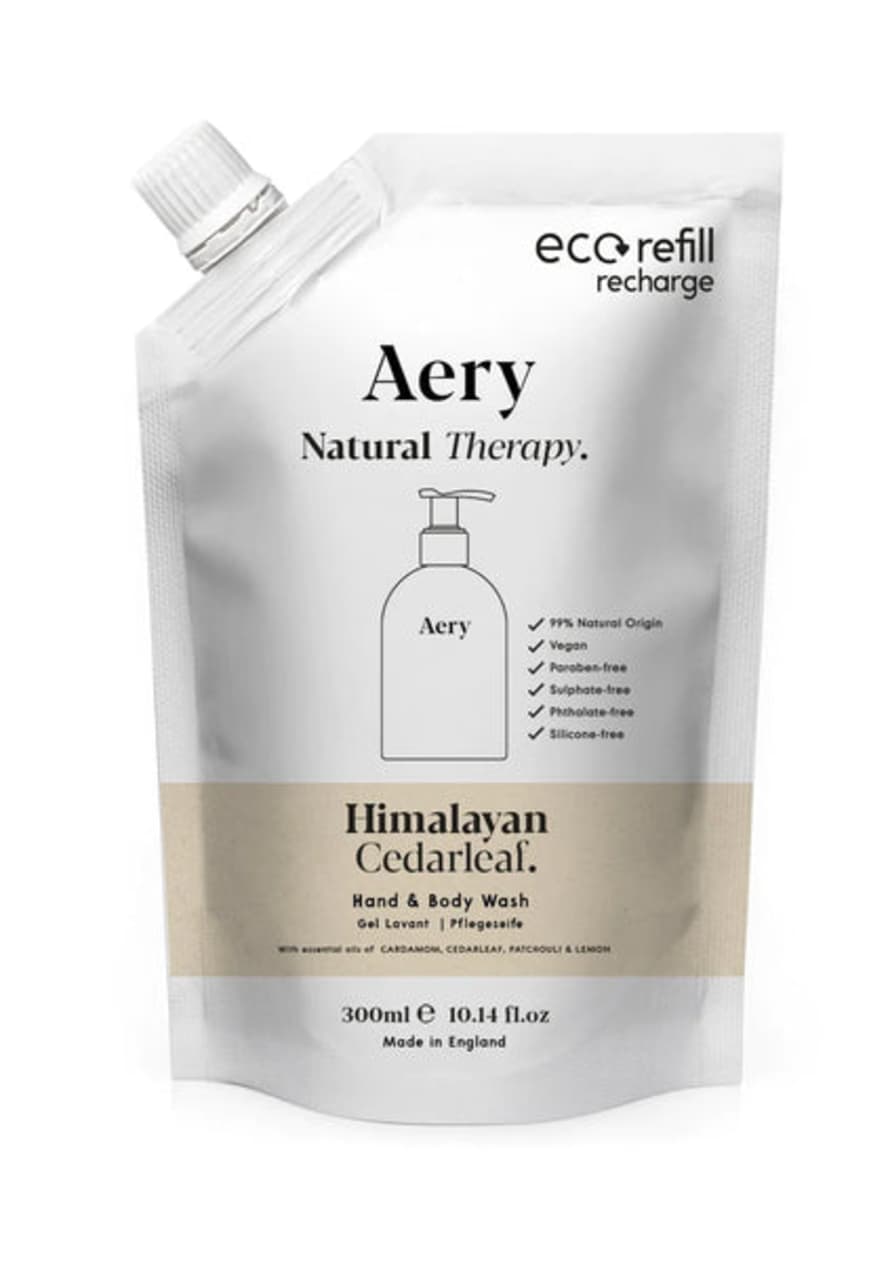 Aery Himalayan Cedarleaf Hand & Body Wash Refill - Cedarleaf Patchouli and Lemon