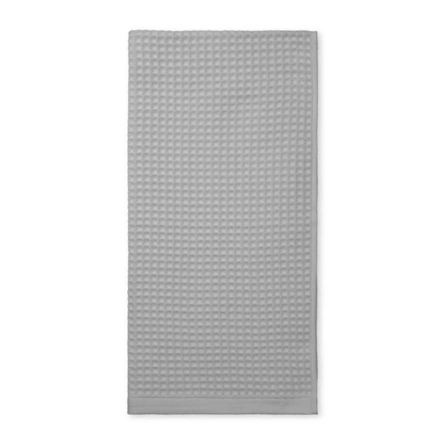 Elvang Denmark Waffel Towel 70x140cm In Light Grey In 100% Organic Cotton