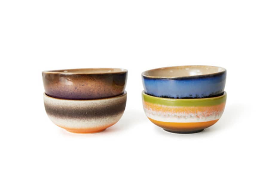 HK Living Hkliving 70s Ceramic Xs Bowls (set Of 4) | Sierra