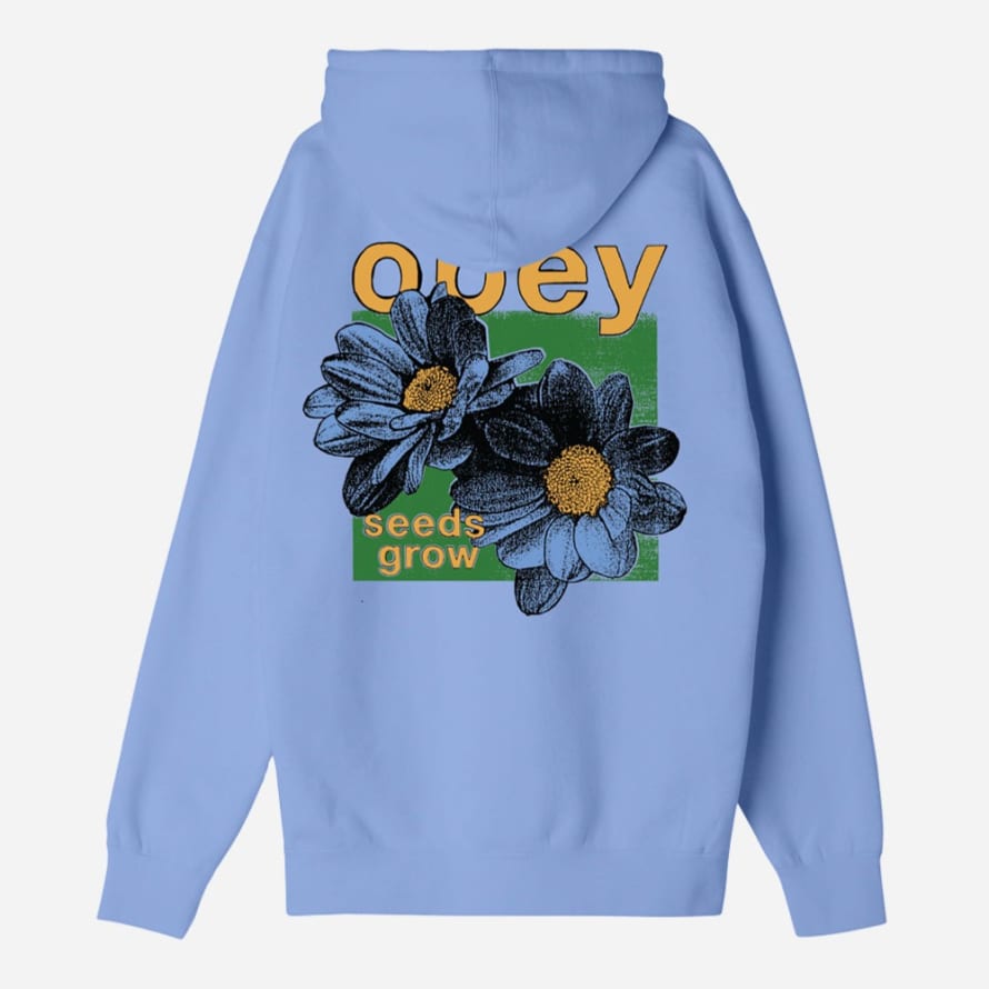 OBEY Obey - Sweat Bleu À Capuche