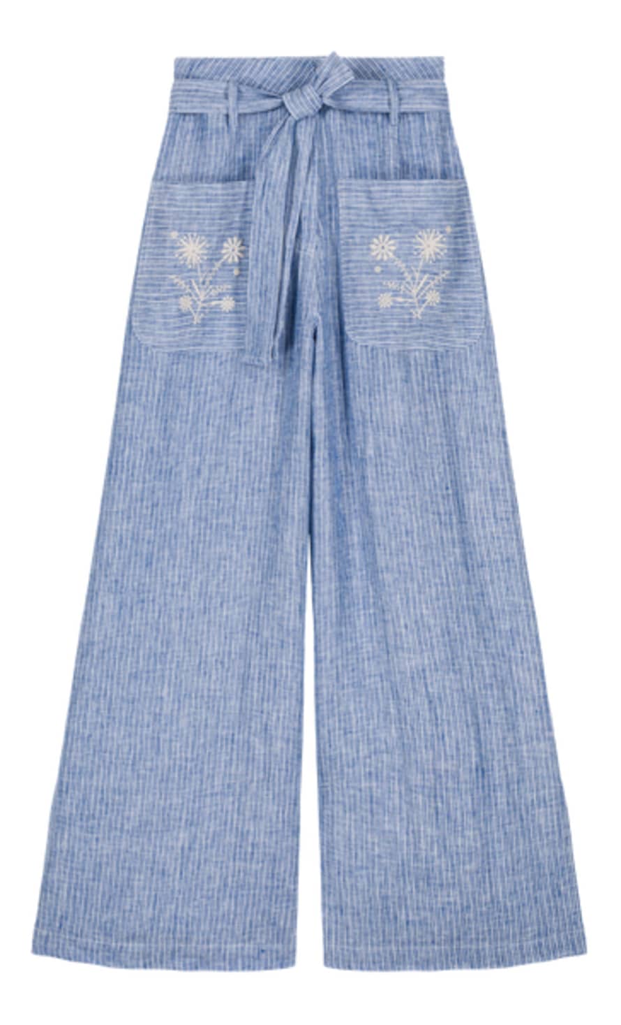 Louise Misha Virgilia Striped Embroidered Trouser